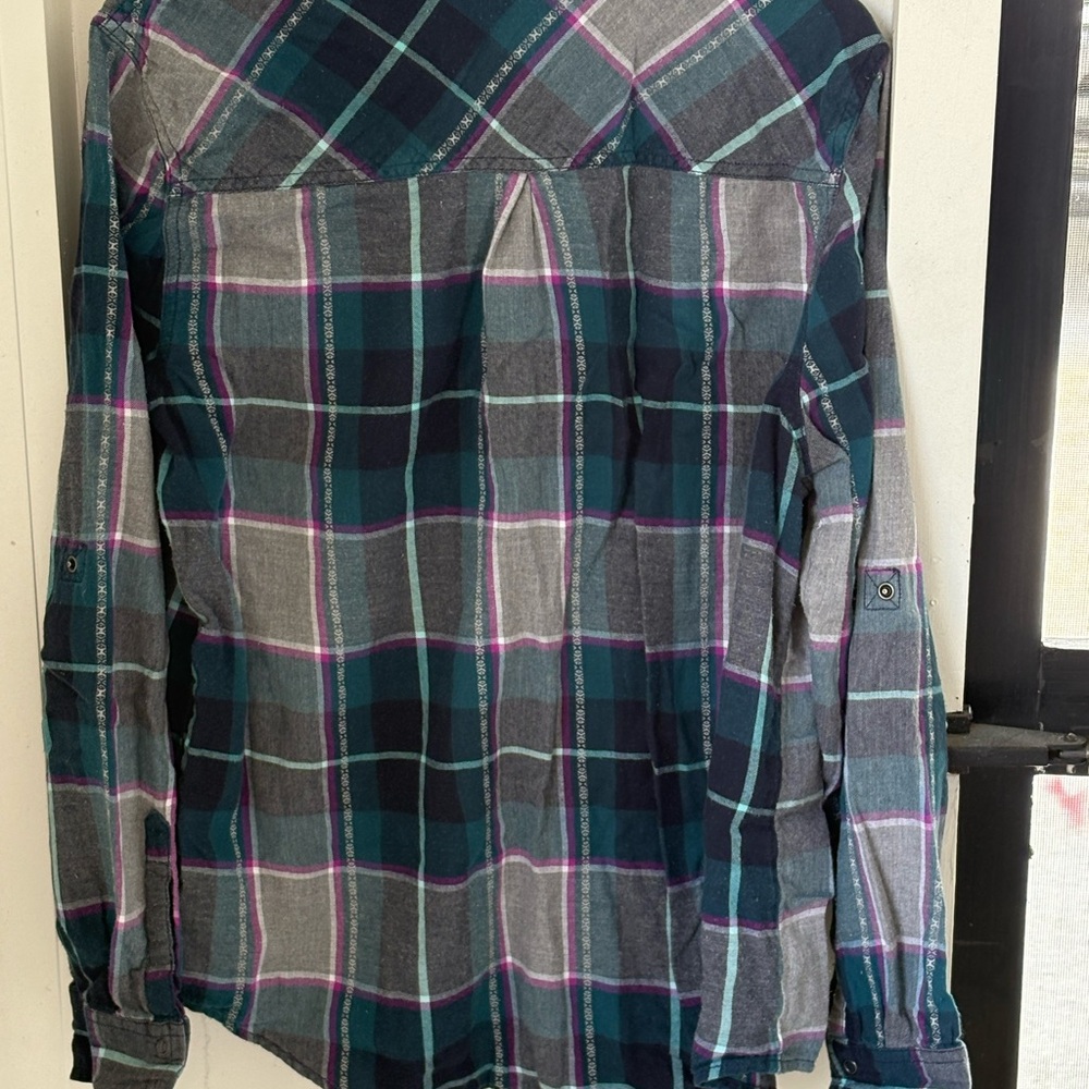 Arizona Jean Company Multicolor Plaid Shirt - Picture 4 of 4
